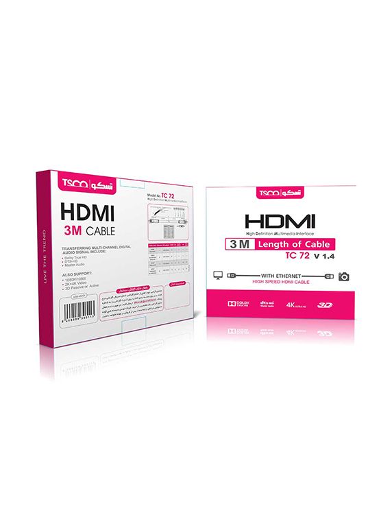 کابل تسکو مدل HDMI TC 72 - تصویر 2