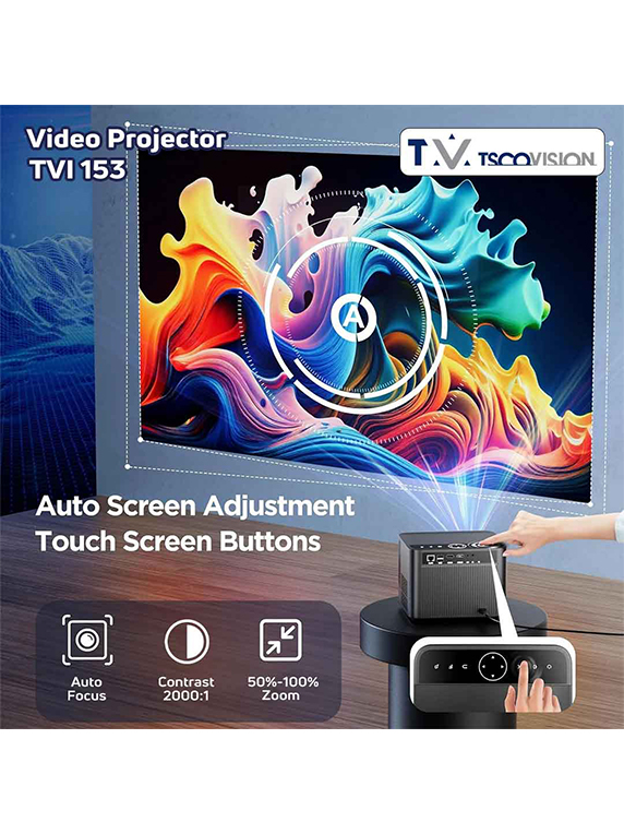 ویدئو پروژکتور هوشمند تسکوویژن مدل TVI 153 - تصویر 4